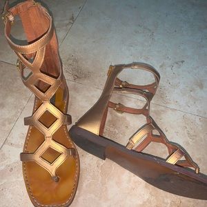 Gladiador Sandals in Bronze Saks Fifth Ave